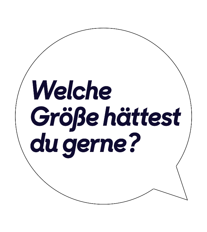 Welche Größe hättest du gerne?
